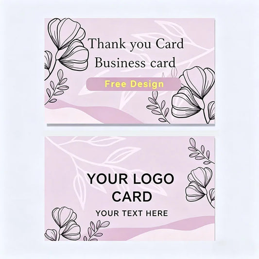 Custom Thank You Cards business card Full color double-sided printing Gift decoration card Personalized logo Wedding invitation