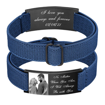 Trendy Waterproof Customizable Picture Bracelet Gift for Women and Men