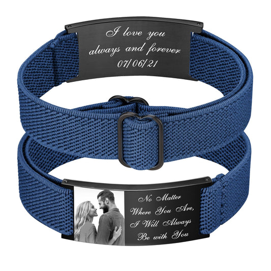 Trendy Waterproof Customizable Picture Bracelet Gift for Women and Men