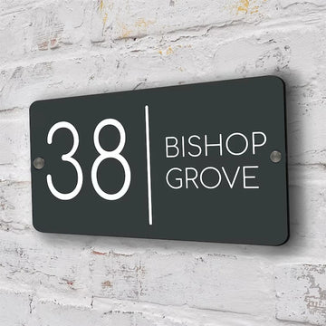 Custom 3D Floating House Number Outdoor Laser Cut Acrylic Matte Modern Door Sign