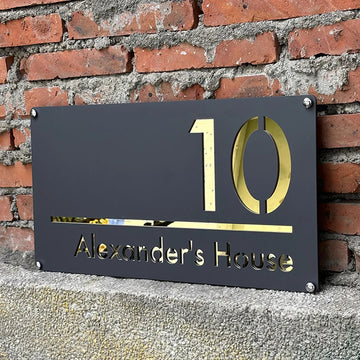 Personalized Exterior House Number Sign 3D Floating Residencial House Number