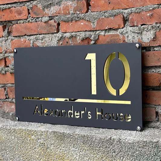 Personalized Exterior House Number Sign 3D Floating Residencial House Number