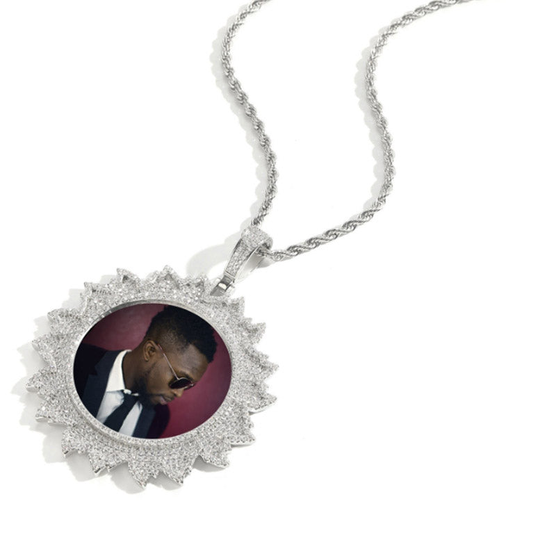 Custom Iced Out Photo Pendant