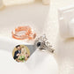 Crystal Crown Photo Custom Image Ring with Your Picture