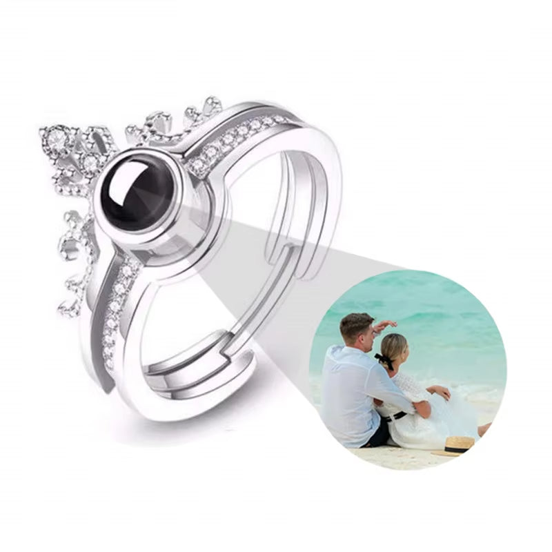 Custom Photo Ring Personalized Projection Ring