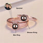 Customized Photo Projection Stainless Steel Rings Adjustable Couple Ring