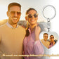 Personalized Family Photo Keychain Peach Heart Keychain