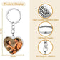 Personalized Family Photo Keychain Peach Heart Keychain