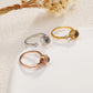 New Rose Flower Projection Ring Custom Stainless Steel Projection Ring