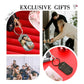 Personalised Calendar Keychain Custom Photo Name Key Chain for Couple Him Her