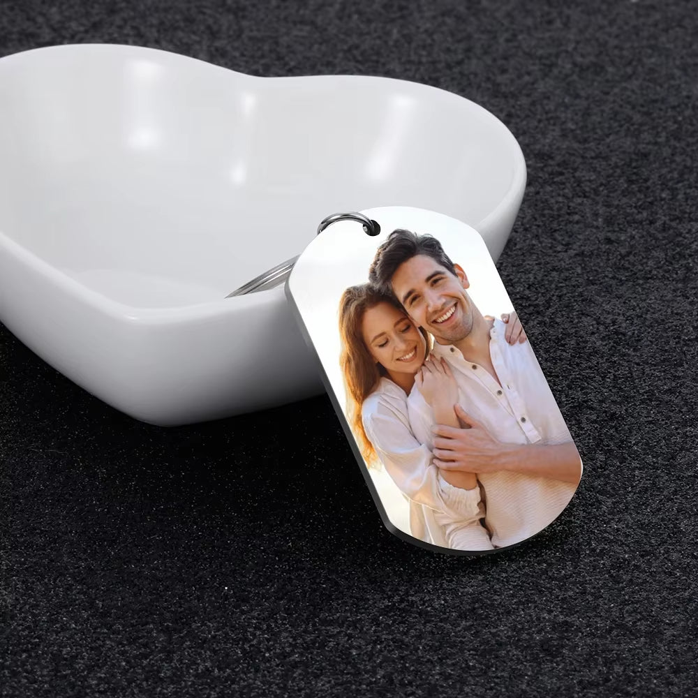 Drive Safe I Need You Here With Me Keychain Custom Photo KeyChain for Boyfriend
