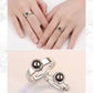 Customized Photo Projection Stainless Steel Rings Adjustable Couple Ring