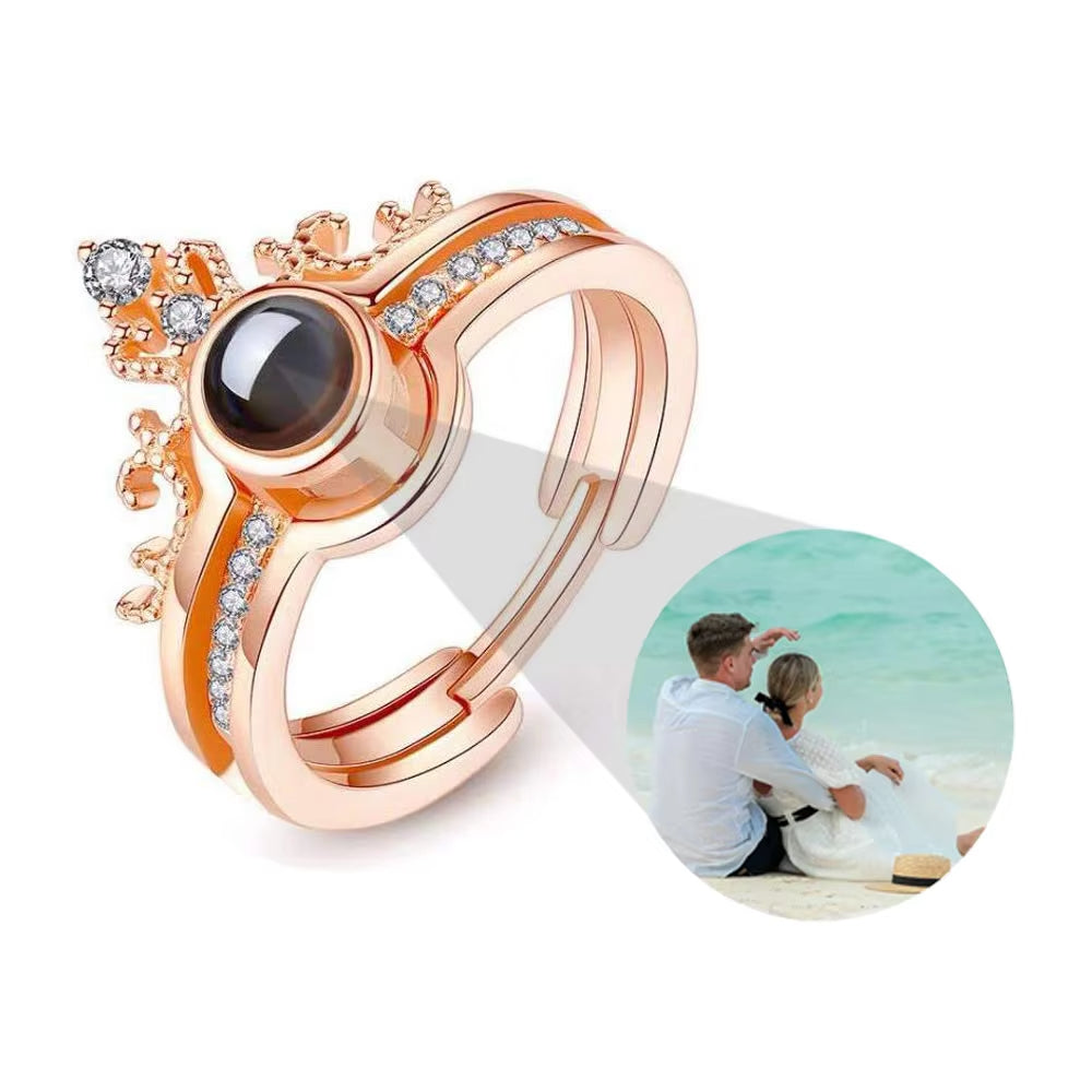 Custom Photo Ring Personalized Projection Ring