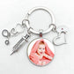 25mm handmade personalized diy photo of your baby’s custom key chain