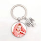 25mm handmade personalized diy photo of your baby’s custom key chain