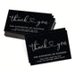 30/50Pcs Thank You Cards Thank You for Supporting My Business Cards Commercial Decoration Label Appreciate Cards Gift Packaging