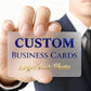 Custom frosted translucent PVC business cards, semi-clear plastic business cards, high-definition printed business cards, custom
