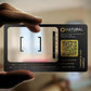 Transparent QR Code Business Card, Clear Glossy Plastic Card, Plastic Business Card