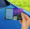 Transparent QR Code Business Card, Clear Glossy Plastic Card, Plastic Business Card