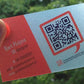 Transparent QR Code Business Card, Clear Glossy Plastic Card, Plastic Business Card