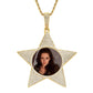 Custom Star Rope Chain - Iced Out Cubic Zircon Pendant