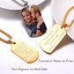Custom Colorful Photo Necklace Stainless Steel Personalized Picture Necklace