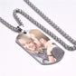 Custom Colorful Photo Necklace Stainless Steel Personalized Picture Necklace