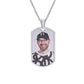 Men Personalize Engrave Name Custom The Photo of Family Pendant Necklaces