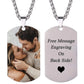 Custom Colorful Photo Necklace Stainless Steel Personalized Picture Necklace