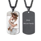 Custom Colorful Photo Necklace Stainless Steel Personalized Picture Necklace