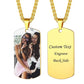 Custom Colorful Photo Necklace Stainless Steel Personalized Picture Necklace
