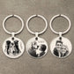 Custom Keychain with Photo,Cat Picture Keychain,Personalized Dog Memorial Gifts,Keychain Your Name, Father Boyfriend Gift