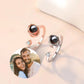 Custom Color Picture Projection Zircon Ring For Mom Girlfriend Lover