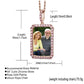 DIY Customized Photos Hiphop Necklace Birthday Photo Frame Pendant