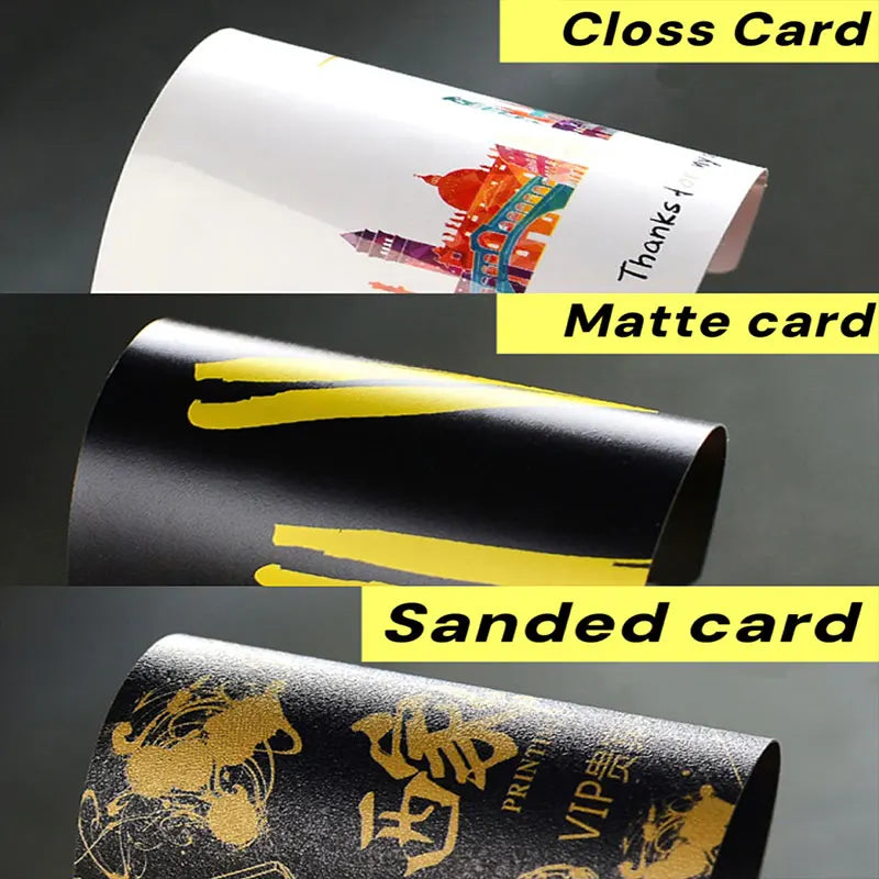 Custom PVC Business Cards Plastic Waterproof Cards Personalized Design Round Corners Glossy Matte Frosted PVC Business Cards