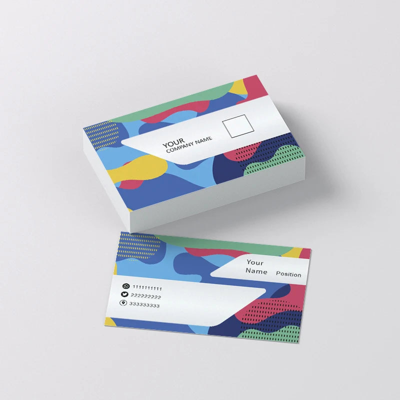100pcs Custom Business Cards Double Sided Printing Personalized Logo Thank You Cards Wedding Invitation Gift Decorative Cards