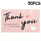 50PCS Small Business Thank You Cards Wedding Gift Card HK02 Design for Gratitude Expressions Business Stationery