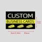 Customized business cards - Adopting the advanced matte finish, and customized thank-you cards are provided.