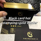 Customized High-End Black Gold Stamped Business Card Production with Creative Thickened Gold Embossed Special Paper Design