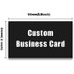 Custom Business Cards Add Photo/LOGO/Text Personalized Business Cards for Small Business 300gsm Matte Paper Front & Back Sides