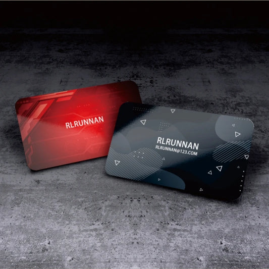 Custom Cards PVC Business Card for Business Personalized Design Waterproof Round Corners Glossy Matte Frosted PVC Business Card