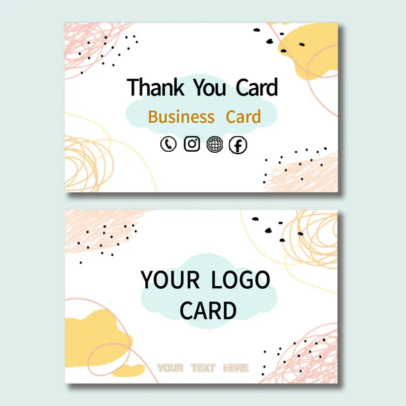 Custom Cards Thank You Cards Custom Business Card Packaging For Small Businesses Wedding invitations Postcards Personalized logo