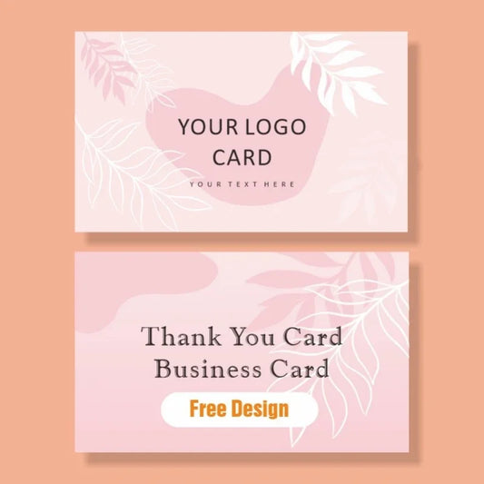 100pcs Custom Business Cards Double Sided Printing Personalized Logo Thank You Cards Wedding Invitation Gift Decorative Cards