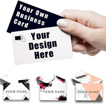 100pcs Custom Business Card Printiing Own Logo Design DIY Membership Cards for Boss Manager Leader Company Position Introduction