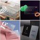 100PCS Custom Transparent PVC Business Card Colorful Printing Personalized LOGO Text Thank You Card Free DESIGN 0.38mm