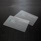200pcs 500pcs Custom Translucent Business Cards PVC Print Plastic Identity Cards One Side Waterproof Round Corners Add White Ink