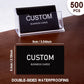 100pcs Customizable Cards, Personalized Business Cards with Acrylic Storage Box, Waterproof Thank You Invitations