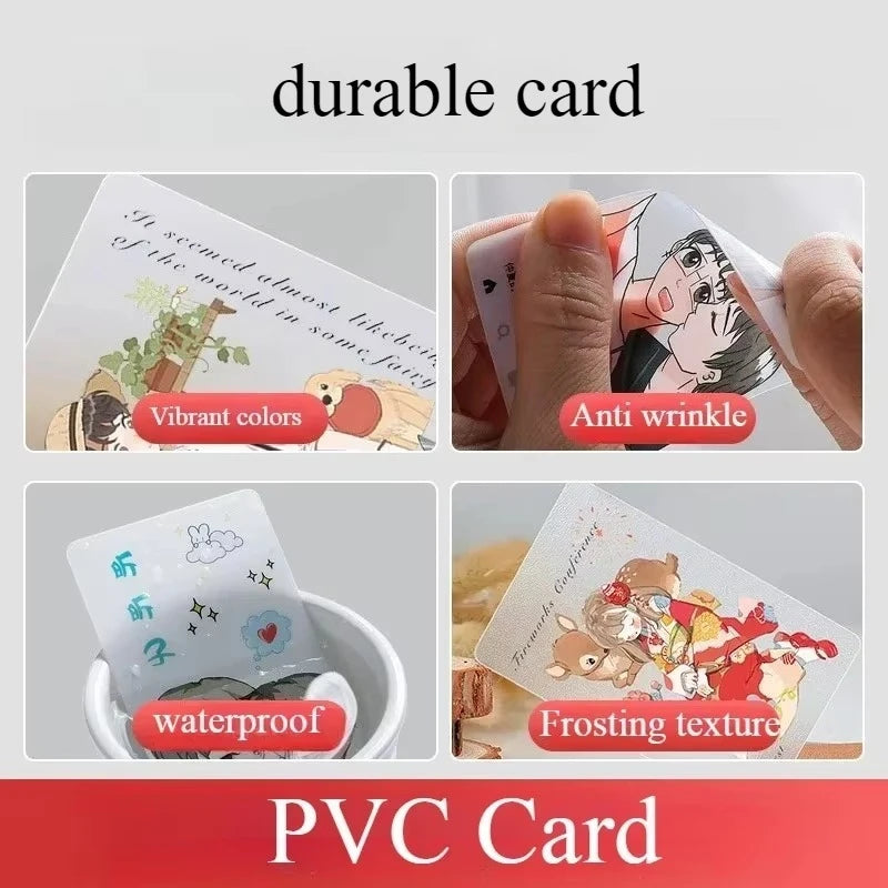 500PCS Transparent PVC Business Cards – Customizable, Durable & Eco-Friendly