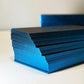 Custom Business Cards 3D Black Cards Hot Stamping Embossed Logo Blue Gold Foil Sliver Debossed logo With Logo 200pcs