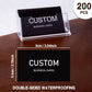 100pcs Customizable Cards, Personalized Business Cards with Acrylic Storage Box, Waterproof Thank You Invitations